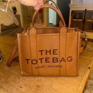 Marc Jacobs Medium Tan Leather Tote Bag
